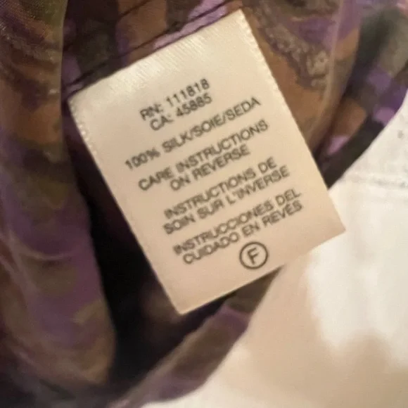 100% silk MICHAEL Kors Embellished Grunge Sleeveless Blouse - Picture 4 of 4